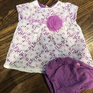 Adorable two piece baby girl dress